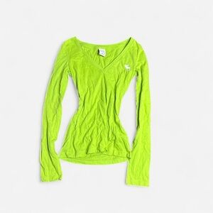 Abercrombie & Fitch Lime Long Sleeve Tee
